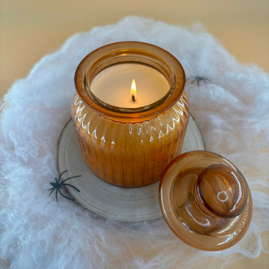 Egyptian Amber Glass Candle | Limited Edition