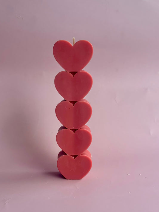 Stacked Hearts Candle | Limited Edition