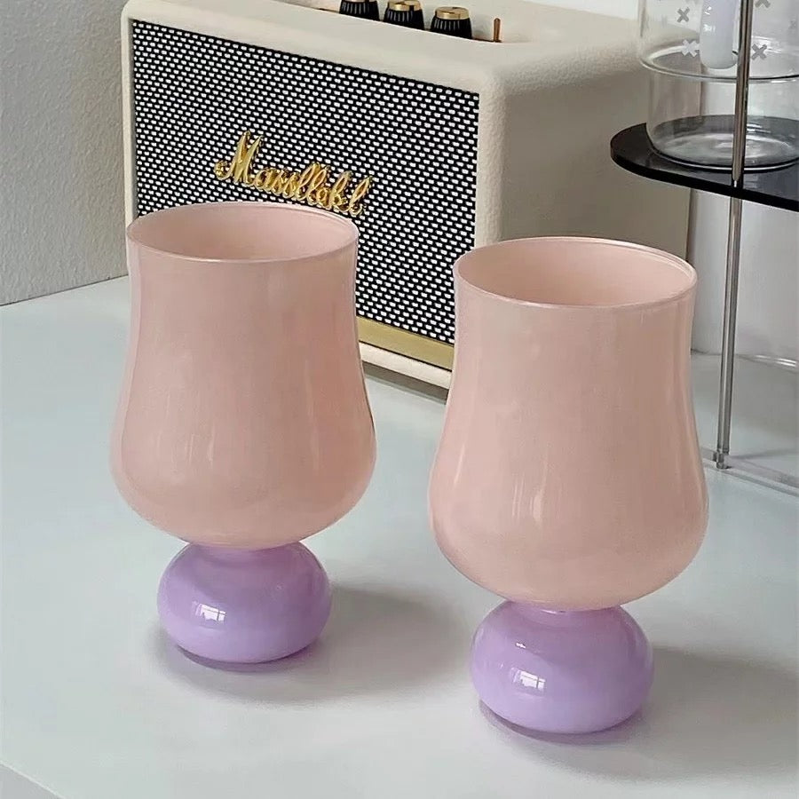 Pastel Goblet Glasses