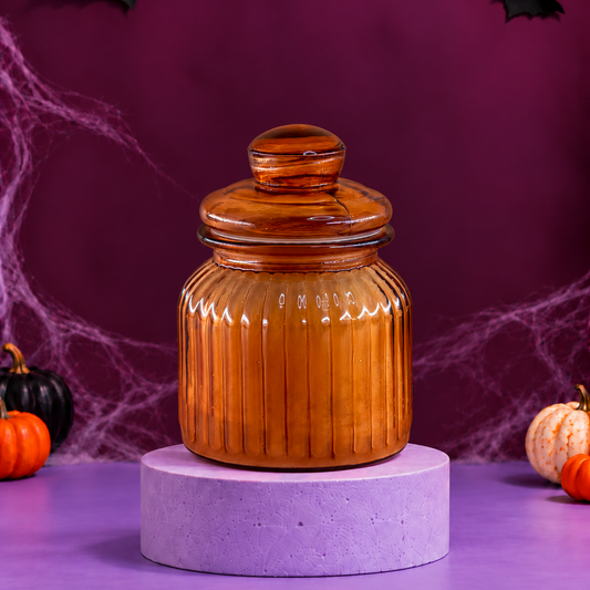 Halloween Amber Glass Candle | Limited Edition