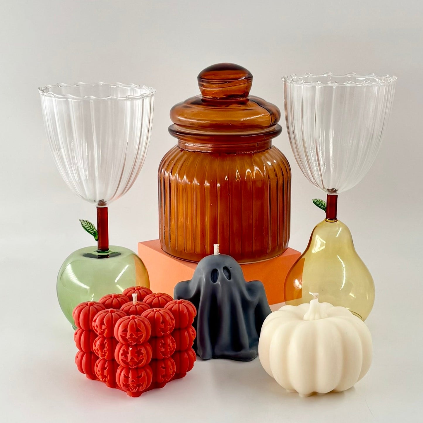 Fruity Goblet Glasses | Apple & Pear