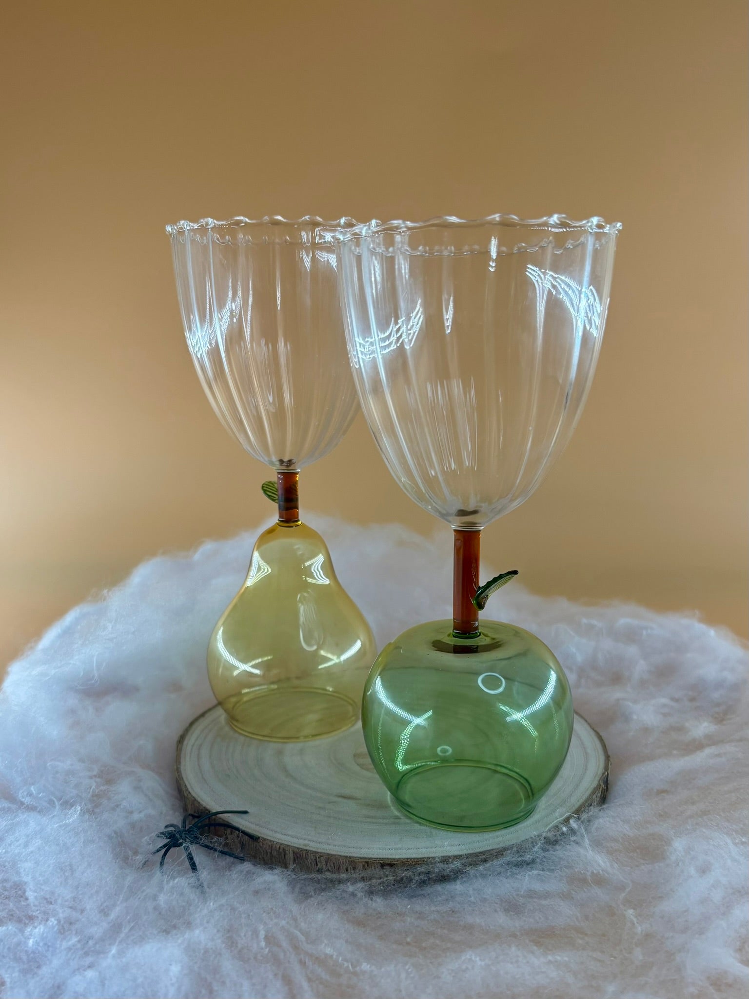 Fruity Goblet Glasses | Apple & Pear