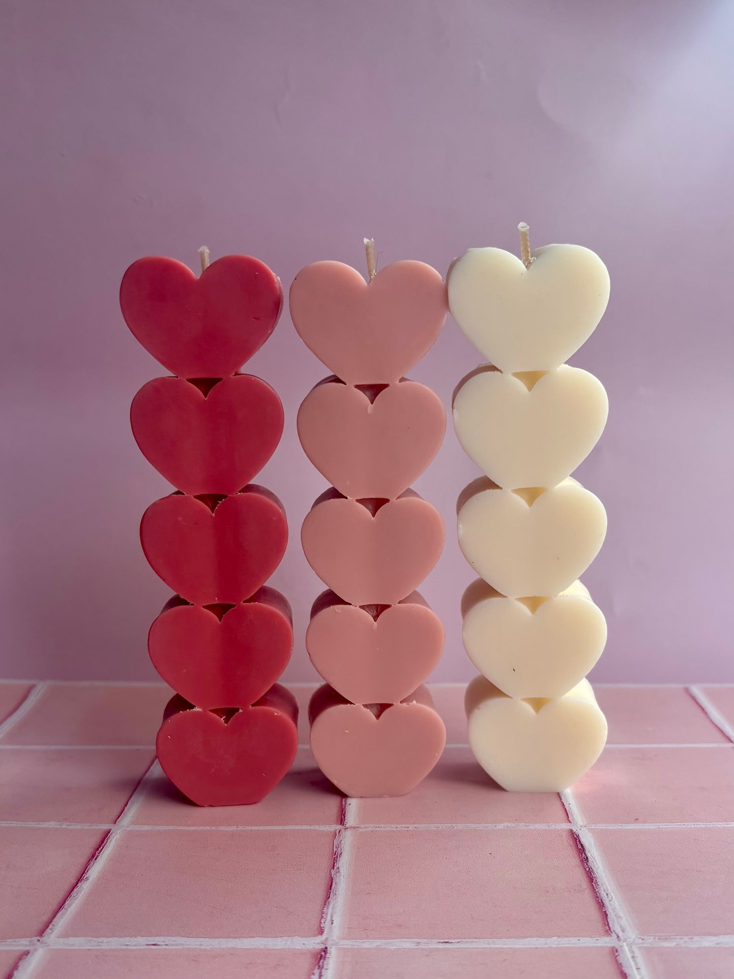 Stacked Hearts Candle | Limited Edition