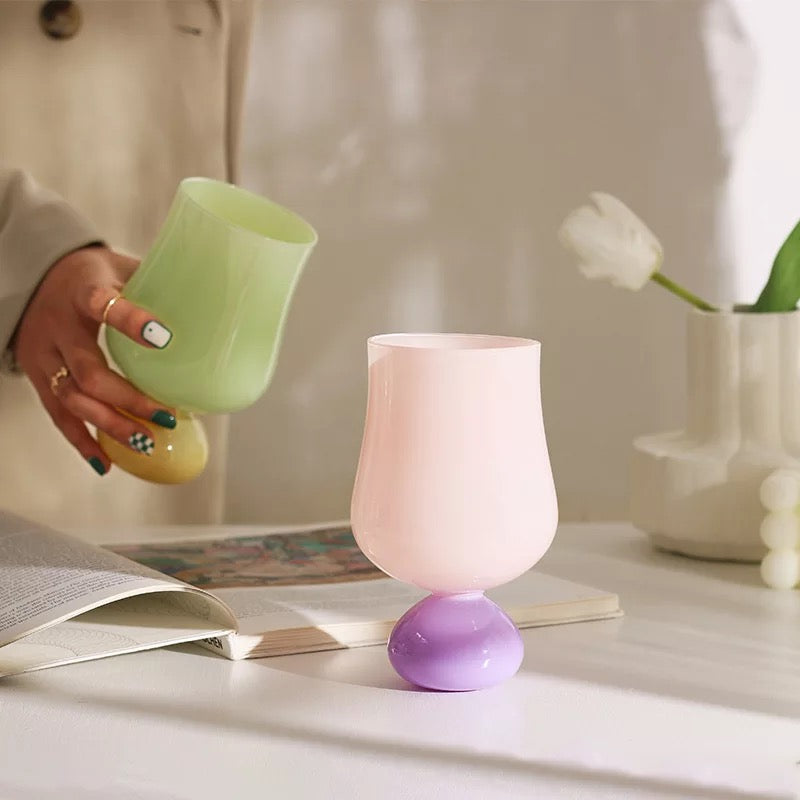 Pastel Goblet Glasses