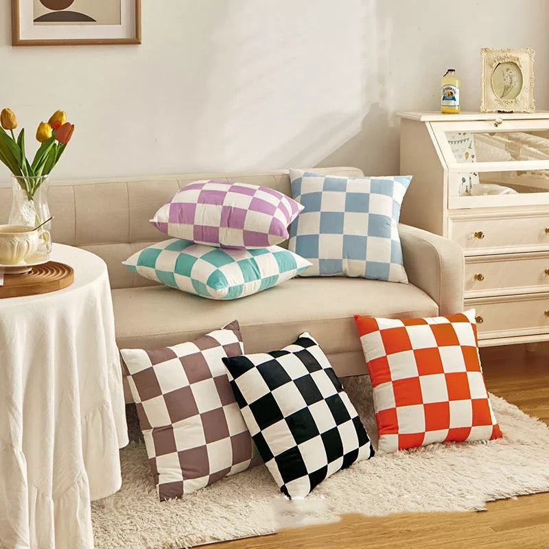 Checkerboard Cushion Cover